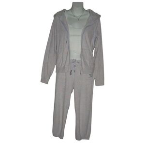 Juicy Couture Tracksuit Velour Glitter Bling McBling y2k Hoodie Pants Rhinestone